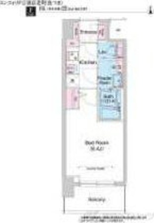 コンフォリア江坂広芝町の物件間取画像